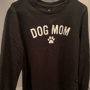 Black “dog mom” sweatshirt
